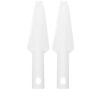 Alipis Accessoires pour Balai Serpillère en Plastique Blanc, 2 Pièces, Brosse et Raclette pour Essorer la Serpillière Plate, Rangement Pratique et Gain de Place