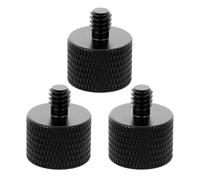Alipis Adaptateur à Vis en Alliage D'aluminium 3pcs 5/8 vers 1/4 pour Microphone et Caméra, sans Bavure, Léger et Facile à Transporter, pour Supports de Trépied