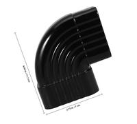 Alipis Adaptateur Coudé 90° pour Gouttière en Alliage Aluminium 60x80 Mm, Raccord de Gouttière pour Drainage Eaux Pluviales, Accessoire de Descente pour Récupération D'eau de Pluie,
