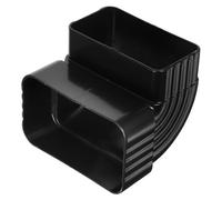 Alipis Adaptateur de Descente de Gouttière 90° en Alliage D’Aluminium Ondulé Raccord Coudé Étanche 50X80 MM Joint de Tuyau à Angle Droit pour Évacuation Pluie Extérieure