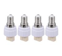 Alipis Adaptateur de Douille E14 vers G9 en Céramique 4 Pièces Convertisseur LED -220V Compatible Lampes LED et Économiques Accessoire Électrique pour Éclairage Domestique