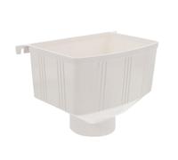 Alipis Adaptateur de Drainage de Tuyau en Gouttière Plastique de Blanc Robuste Connecteur Sûr Système de Collecte D'eau et pour Bâtiments et Maisons de Pluie