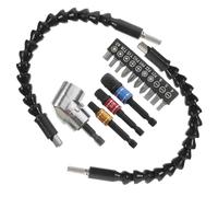 Alipis Adaptateur de Perceuse Angulaire Flexible Ensemble Embout de Changement Rapide pour Outils Électriques Accessoire Pratique pour Rétrécis et Coins Difficiles