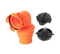 Alipis Adaptateur De Tuyau D’évacuation Eaux Usées 90° pour Camping-Car Bouchon PVC - Raccord Pivotant Étanche - Compatible Tuyau Purge Hivernage VR - Installation sans Outil