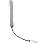 Alipis Adaptateur USB 30 7 Ports Gris Concentrateur USB Multiport Haute Vitesse pour Ordinateur Portable Compatible Périphériques Multiples Transmission Rapide Plug and Play