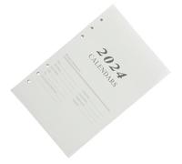 Alipis Agenda 2024 Planificateur Quotidien A5 Feuilles Mobiles en Papier Blanc, Design à Trous, pour Enseignants et Étudiants, Planifier et Prioriser Efficacement