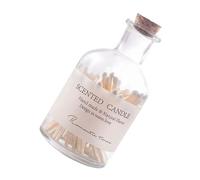 Alipis Allumettes Longues en Bois Bouteille Verre Blanc pour Allumage Facile de Bougies, Présent Mariage Couple pour Salon et Tables de Café