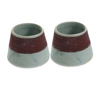 Alipis Allumettes Retro 2 Pièces Pot De Rangement D'allumettes Petit Pot D'allumettes Support De Stockage De Conteneur D'allumettes Mini Pot en Céramique De Pendaison De Crémaillère Cartouche en
