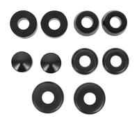 Alipis Amortisseur de Skateboard PU Noir pour Truck, Bague Amortissante | Coussin de Protection, Usage avec Planche de Skate, Performance Améliorée, Glisse Plus Fluide, Portable