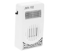 Alipis Amplificateur de Sonnerie de Téléphone sans Pile Blanc Volume Réglable Compatible Lignes Fixes Dispositif d'Amplification Puissant pour Usage Domestique