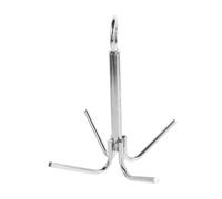 Alipis Ancre de Bateau Acier Inoxydable Griffes Ancre Compacte pour Yacht Kayak et Navigation de Loisirs