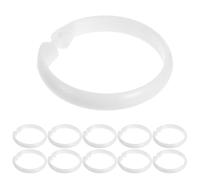 Alipis Anneaux de Rideau Plastique Transparent 48 Pièces Fermeture à Pression Légers et Réutilisables pour Tringle de Salle de Bain Accessoires Pratiques pour Salle de Bain