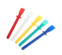 Alipis Applicateur de Colle Plastique Coloré pour Bricolage Cuir, Lot de 5 Pièces Multicolores, Spatules Flexibles pour Loisirs Créatifs, Outils Précis pour Travaux de Maroquinerie
