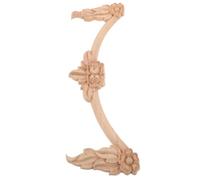 Alipis Applique en Bois Sculpté Non Peint, Décorative, Style Antique