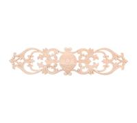 Alipis Appliques Bois Sculpté Non Peint 40X10X09 CM en Bois Massif Décorations Murales et Meubles Ornements Européens pour Portes Armoires et Projets DIY Appliques Décoratives pour