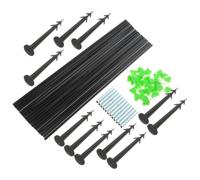 Alipis Arceaux de Serrage en Plastique, Support de Croissance Pliable | Tunnels de Jardin, Démontage Rapide, Lavable, Rangement Plat, Usage pour Rangs et Cultures sous Abri