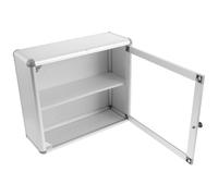 Alipis Armoire à Pharmacie Murale et Installation Facile en Alliage Métallique Argenté Accès Rapide pour Rangement Remède d'urgence à Domicile ou Lieux Publics