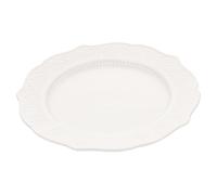 Alipis Assiette Céramique Décorative Plate à Dîner Porcelaine Blanche pour Salade Fruits Dessert et Pâtes Résistante et Multifonctionnelle pour Maison et Restaurant