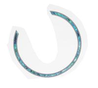 Alipis Autocollant Autocollant pour Rosace de Guitare 41 Pouces Décoration 3D Effet Changement de Couleur Compatible Guitare Classique et Ukulélé Décoratif