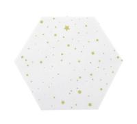 Alipis Autocollant Mural Hexagonal en Feutre Blanc 11x19x22 Cm