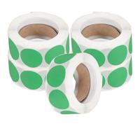 Alipis Autocollants Adhésifs Ronds Verts 5 Rouleaux 500 Pcs Rouleaux Étiquettes Autocollantes pour Organisation Bureau Maison Étiquettes de Boîte Codage Couleur Multifonction