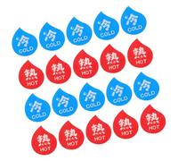 Alipis Autocollants Indicateurs Chaud et Froid pour Robinet Salle de Bain Cuisine, 10 Paires Acryliques, Étiquettes Adhésives Eau Chaude et Froide, Panneaux de Prudence pour Installation