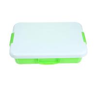 Alipis Bac à Sable Portable en Plastique Couvercle Grand Espace de Rangement pour Jouets Plateau Robuste pour Garçon et Filles pour Parc Plage et Activités de Plein Air