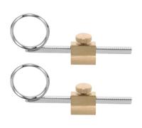Alipis Bague en Métal Ergonomique pour Trompette et Cornet 2pcs, Accessoire Léger Résistant à L'usure, pour Performances Musicales