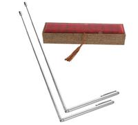 Alipis Baguettes de en Acier Inoxydable Kit de Détection d'Eau Outil Feng Shui 1 Ensemble Pratique et Légères