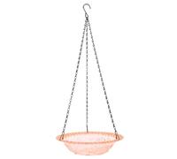 Alipis Bain Oiseau Suspendu Plastique Rose Bac Eau Portable pour Colibris Résistant aux Intempéries pour Jardin Balcon et Patio Conception Gain de Place