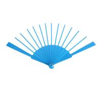 Alipis Baleines D’Éventail Pliant 23 CM 14 Branches en Plastique Bleu Ciel Armature Vierge pour Fabrication DIY Éventails Pliants Supports Légers pour Cosplay Décoration et Loisirs