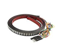 Alipis Bande Lumineuse Feux de Freinage Triple Rangée LED 60 Pouces Rouges, Jaunes et Blancs en Plastique, Clignotant sans Pollution pour Coffre de Camion pour Tuning Voiture