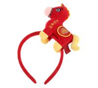 Alipis Bandeau Année du Cheval : Bandeau pour le Nouvel An 2026 - Accessoires de coiffure pour les fêtes - Coiffe à caractères chinois - Articles de fête et accessoires festifs