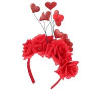 Alipis Bandeau Cœur Rouge Saint-valentin Léger et Accessoires Cheveux Fête et Carnaval Décoration Cheveux Festive pour Femmes