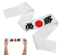 Alipis Bandeau de guerriers japonais : Bandeau de karaté Hachimaki à nouer sur un bandana japonais pour les sports de karaté, accessoire de costume de cuisine de sushi d'Halloween