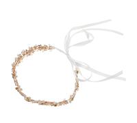Alipis Bandeau Mariage Perles et Strass Doré Accessoire Cheveux Nuptial Élégant pour Mariée Serre-tête Vigne Chic et Confortable Design Intemporel pour Cérémonies Classiques et Modernes
