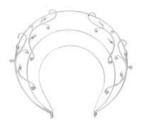 Alipis Bandeaux Couronne Déesse : Coiffe grecque vintage, serre-tête baroque à trois niveaux, accessoire de coiffure pour Halloween et mariages