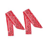 Alipis Bandeaux Foulards Pirate Rouges Lot De 2 Taille Unique Maintien Confortable Unisexe Sport Running Yoga Accessoire Cheveux Anti-transpiration