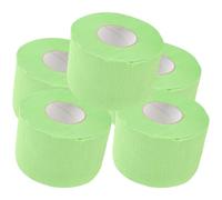 Alipis Bandes de Cou 5 Rouleaux Flexibles Jetables en Papier Vert pour Barbier S'adaptant Autour du Cou, Usage Professionnel et Domestique en Salon de Coiffure