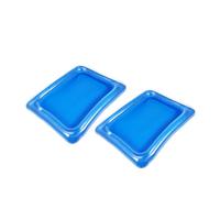 Alipis Bar De Service Gonflable 2 Pièces Pour Buffet De Glace En Pvc Glacière Polyvalente Pour Pique- Et Piscine Support De Boissons Et Salades Facile à Gonfler Et Réutilisable