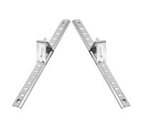 Alipis Barres Supports d'Étagère en Inox 2 Pcs, 20 CM, Clips Métalliques et Vis, pour Réfrigérateurs et Congélateurs, Facilitant la Récupération des Aliments Rangement