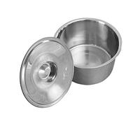 Alipis Bassin en Acier Inoxydable avec Couvercle 18 Cm Bol Profond sans Magnétisme Acier Inox la Cuisine Professionnel Restauration