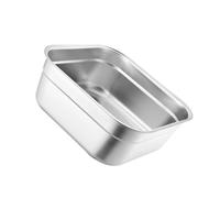 Alipis Bassine Inox Multifonction Carrée Capacité pour Légumes Fruits et Cuisine Bassin Empilable Gain de Place Évier et Buffet