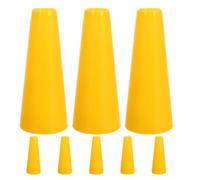 Alipis Bobines Coniques en Plastique Jaune Durci 8 Pcs Tube d'Enroulement de Laine 5°57′ Bobines de Fil pour Broderie Tricot et Couture Support de Rangement Précis pour Machine à