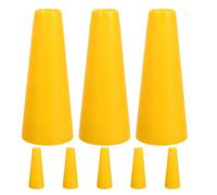 Alipis Bobines de Fil Coniques en Plastique Jaune Durci 8 Pièces Tube Porte-Fil pour Broderie et Tricot Cône de Fil Résistant à L’Abrasion Accessoire pour Travaux D’Aiguille et