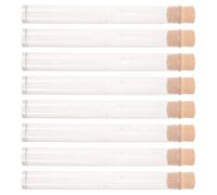 Alipis Bocal de Conservation Compact et Hermétique 8 Pièces en PC avec Couvercle en Bois pour Poils et Moustaches de Chat pour Collecte Quotidienne et Mue Saisonnière