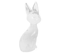 Alipis Bocal Souvenir Poils Chat Flacon Transparent Portable pour Collection Poils Animal de Compagnie Bocal Verre Forme Chat