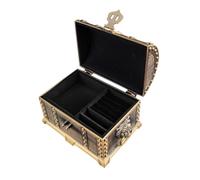 Alipis Boîte à Bijoux Vintage Rétro avec Serrure Capacité Style Européen Ornemental Coffre de Rangement Sécurisé pour Bijoux Précieux et Décoration Intérieure