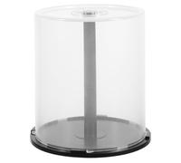 Alipis Boîte À Gâteaux Pour Cd/Dvd Seau De Stockage Vide Pour CD Dvd De 100 Supports De Conteneurs De Stockage Pour CD Dvd Dans Couvercle Transparent Avec Pour