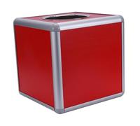 Alipis Boîte à Loterie Carrée Rouge Boîte à Billets Transparente pour Tombola et Jeu Ambiance Container pour Organisation de Fêtes et Activités Bureau Couleur Couleur